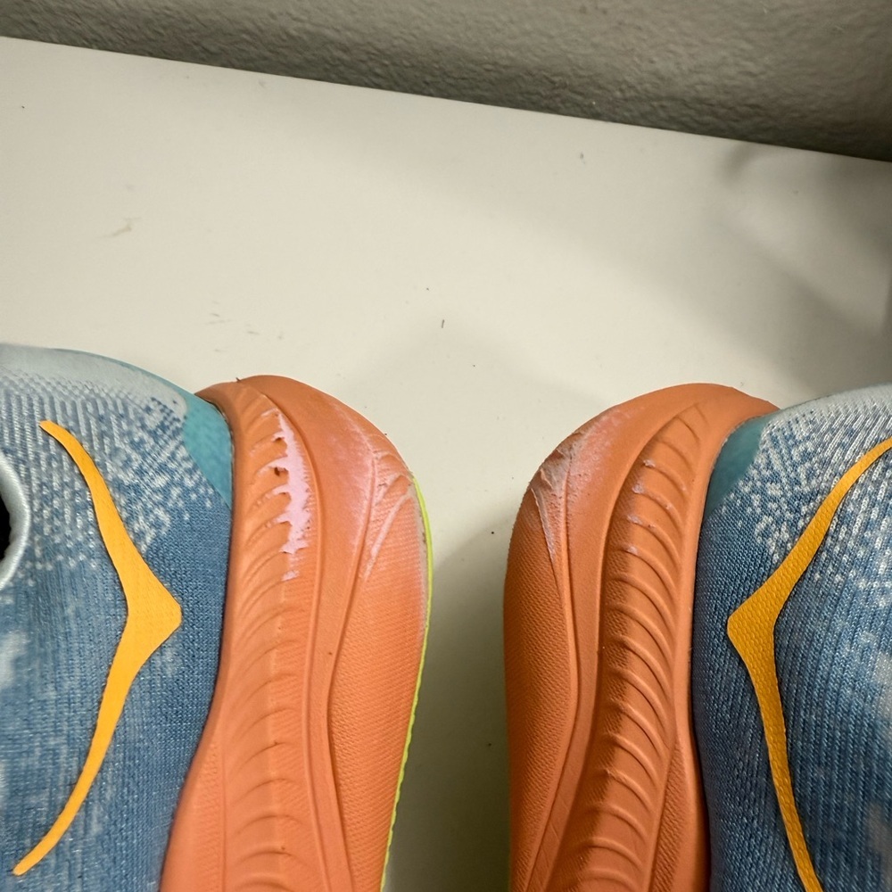 Hoka women size 10 Mach 6 Women's Blue and Pink Athletic Shoes - Picture 7 of 9